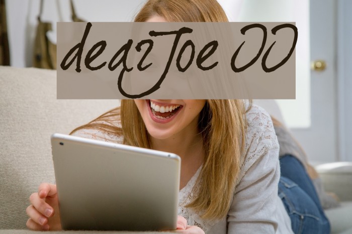 dearJoe II Font examples