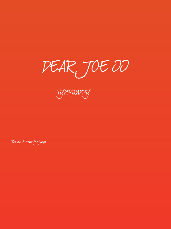 dearJoe II Poster