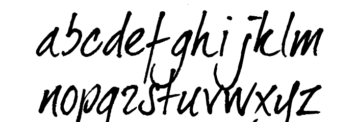 dearJoe II Font LOWERCASE