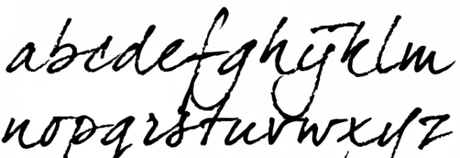 dearJoe four फ़ॉन्ट लोअरकेस