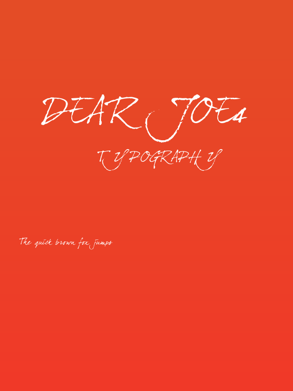 dearJoe4 Poster