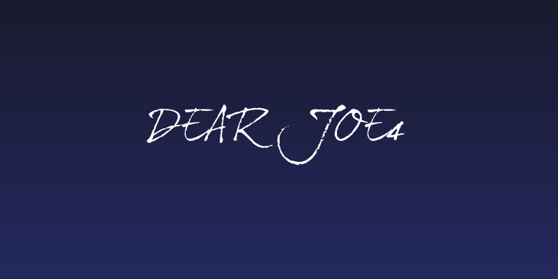 dearJoe4 Social Header