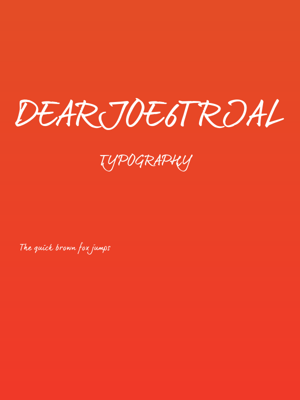 dearJoe6TRIAL Poster