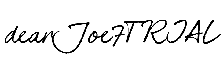 dearJoe7TRIAL  フリーフォントのダウンロード