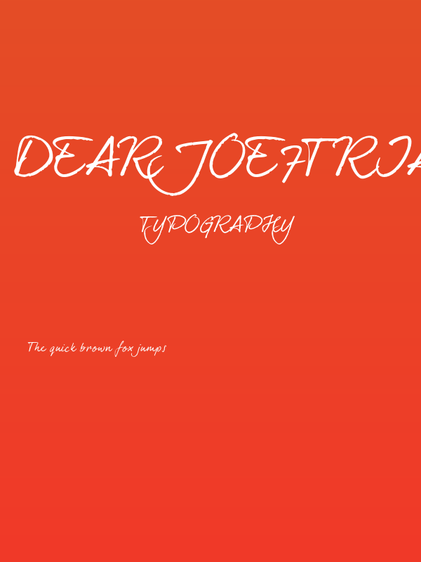 dearJoe7TRIAL Poster