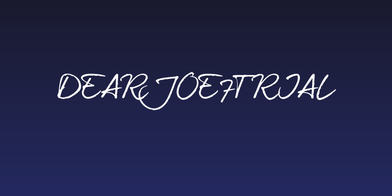 dearJoe7TRIAL Social Header