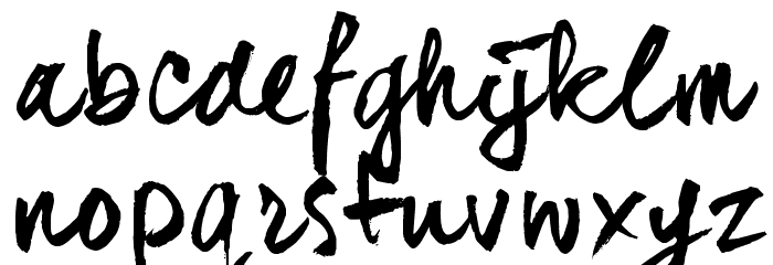dear_JoeHannes_TRIAL Font LOWERCASE