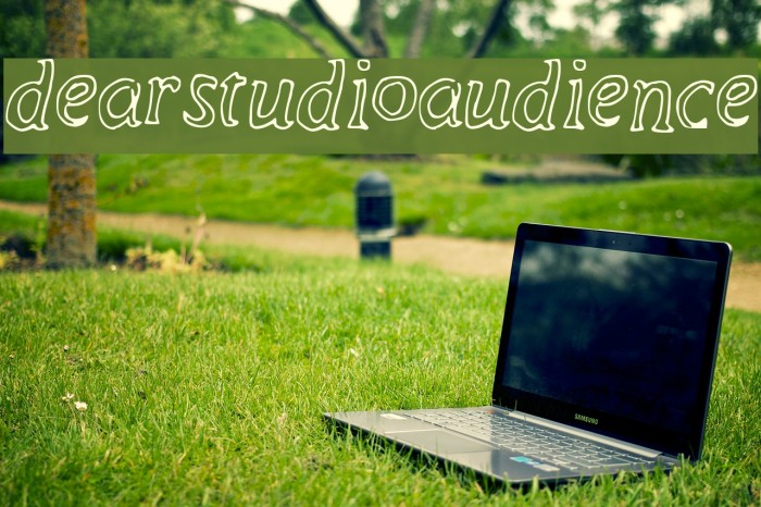 dear_studio_audience Font examples