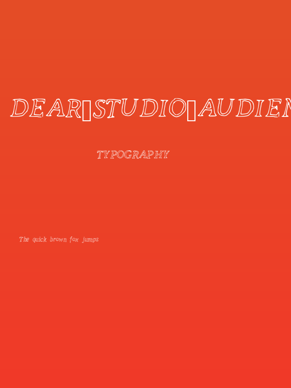 dear_studio_audience Poster