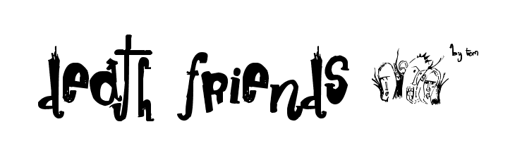 death friends µ*  Frei Schriftart Herunterladen