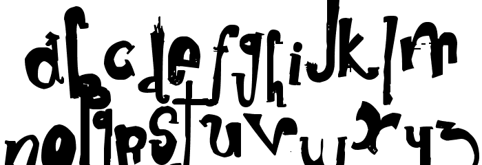 death friends µ* Font LOWERCASE