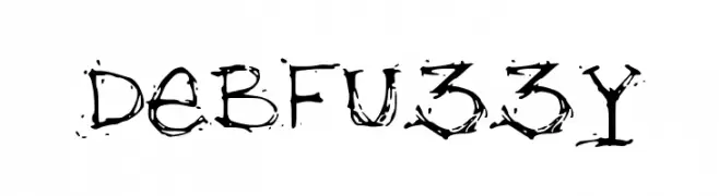 debfuzzy  フリーフォントのダウンロード