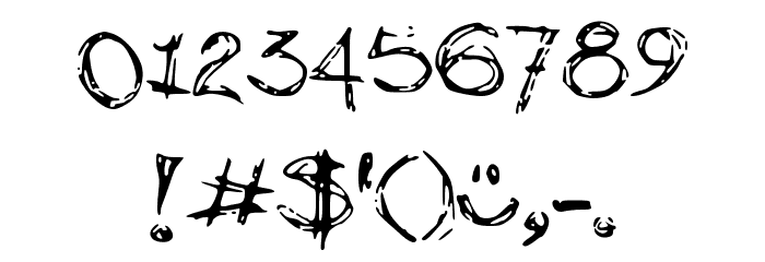 debfuzzy Font OTHER CHARS