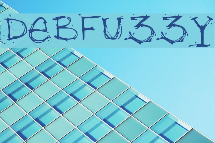 debfuzzy Font examples