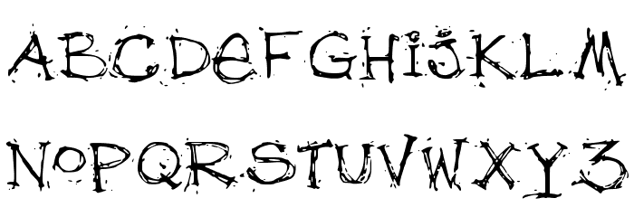 debfuzzy Font LOWERCASE