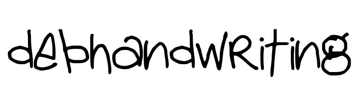debhandwriting  font caratteri gratis