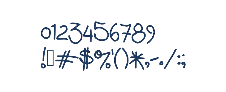 debhandwriting Other Characters