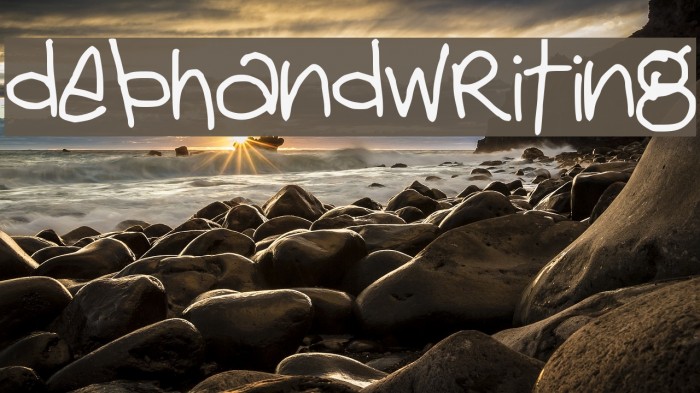 debhandwriting Example 3