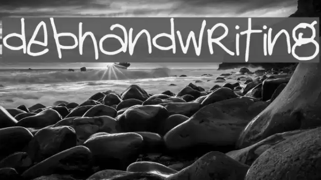 debhandwriting Font examples