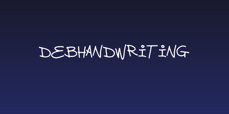 debhandwriting Social Header