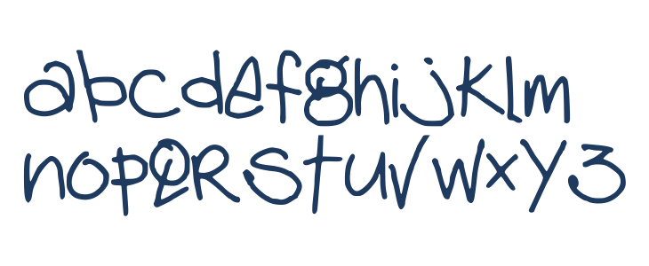 debhandwriting Lowercase