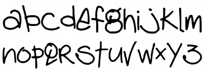debhandwriting Fuentes MINÚSCULAS
