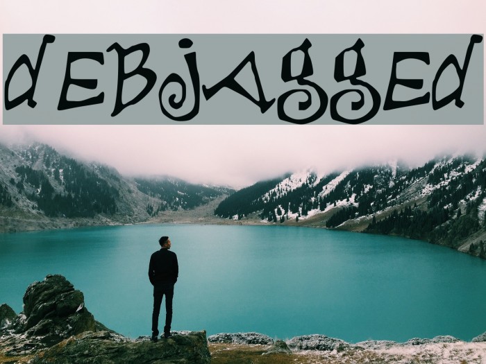 debjagged Font examples