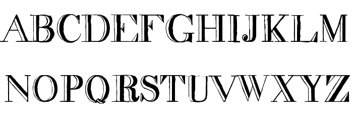 decadence condensed Font LOWERCASE