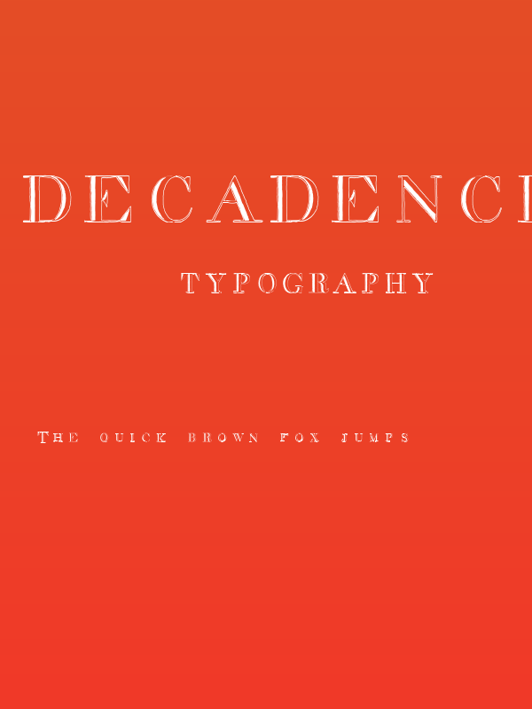 decadence in a different light Poster