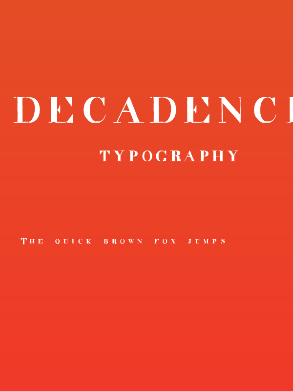 decadence in the dark Poster