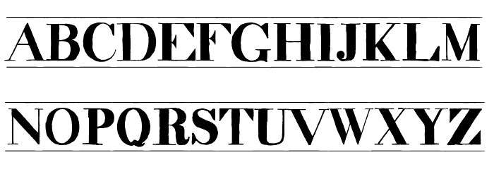 decadence itd condensed marquee Font Litere mici