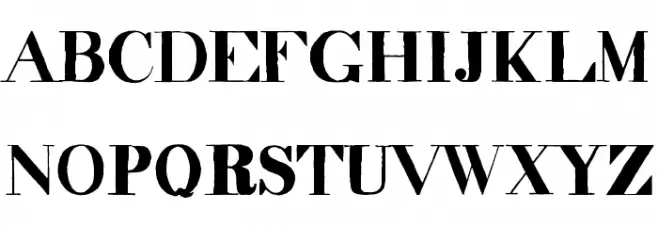 decadence itd condensed خط أحرف كبيرة