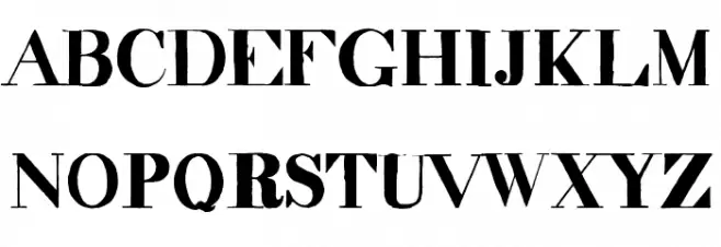 decadence itd condensed Font Litere mici