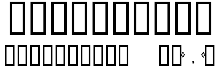 decadence Font OTHER CHARS