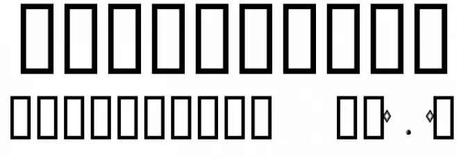 decadence Font OTHER CHARS