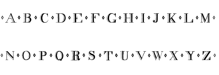 decadence Font LOWERCASE