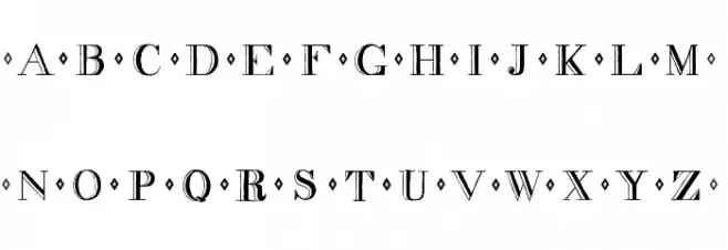 decadence Font Litere mici
