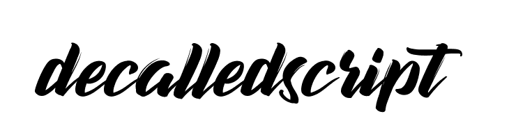decalledscript  font caratteri gratis