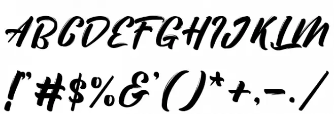 decalledscript Font OTHER CHARS