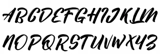 decalledscript Schriftart Groß
