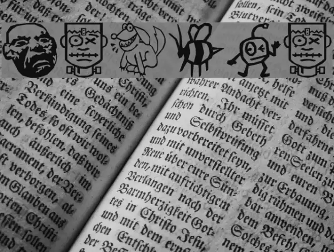 decanter Font examples