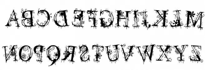 decemberice Schriftart Groß