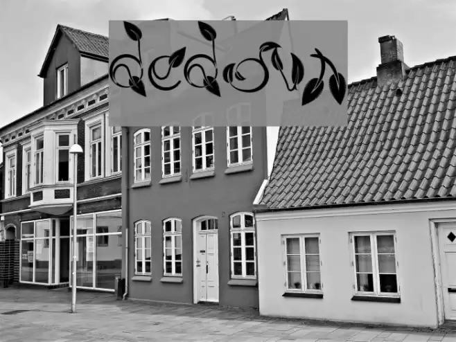 dedaun Font examples