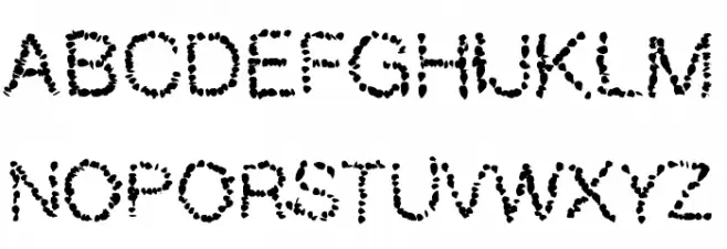 dedos Font Alte caractere