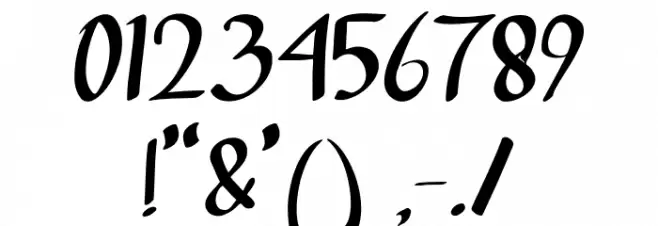 deep blue Regular フォント その他の文字