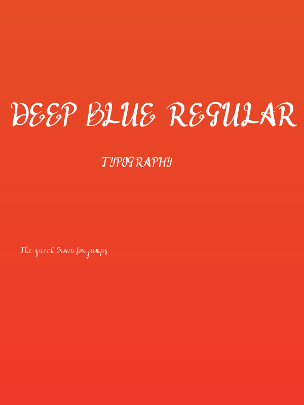 deep blue Regular Poster