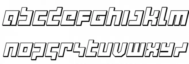 deep data 3d italic Polices MINUSCULES