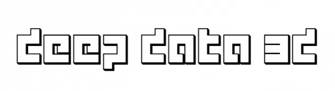 deep data 3d  font caratteri gratis