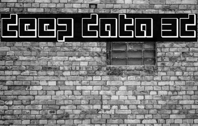 deep data 3d Schriftart examples