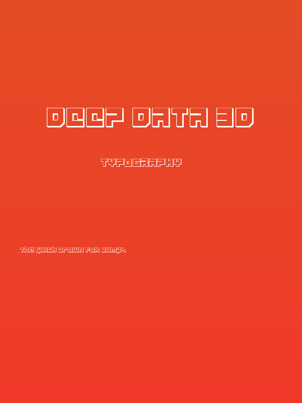 deep data 3d Poster